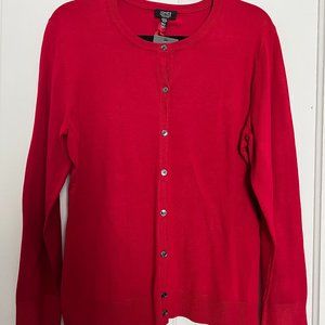 Red Cardigan NWT